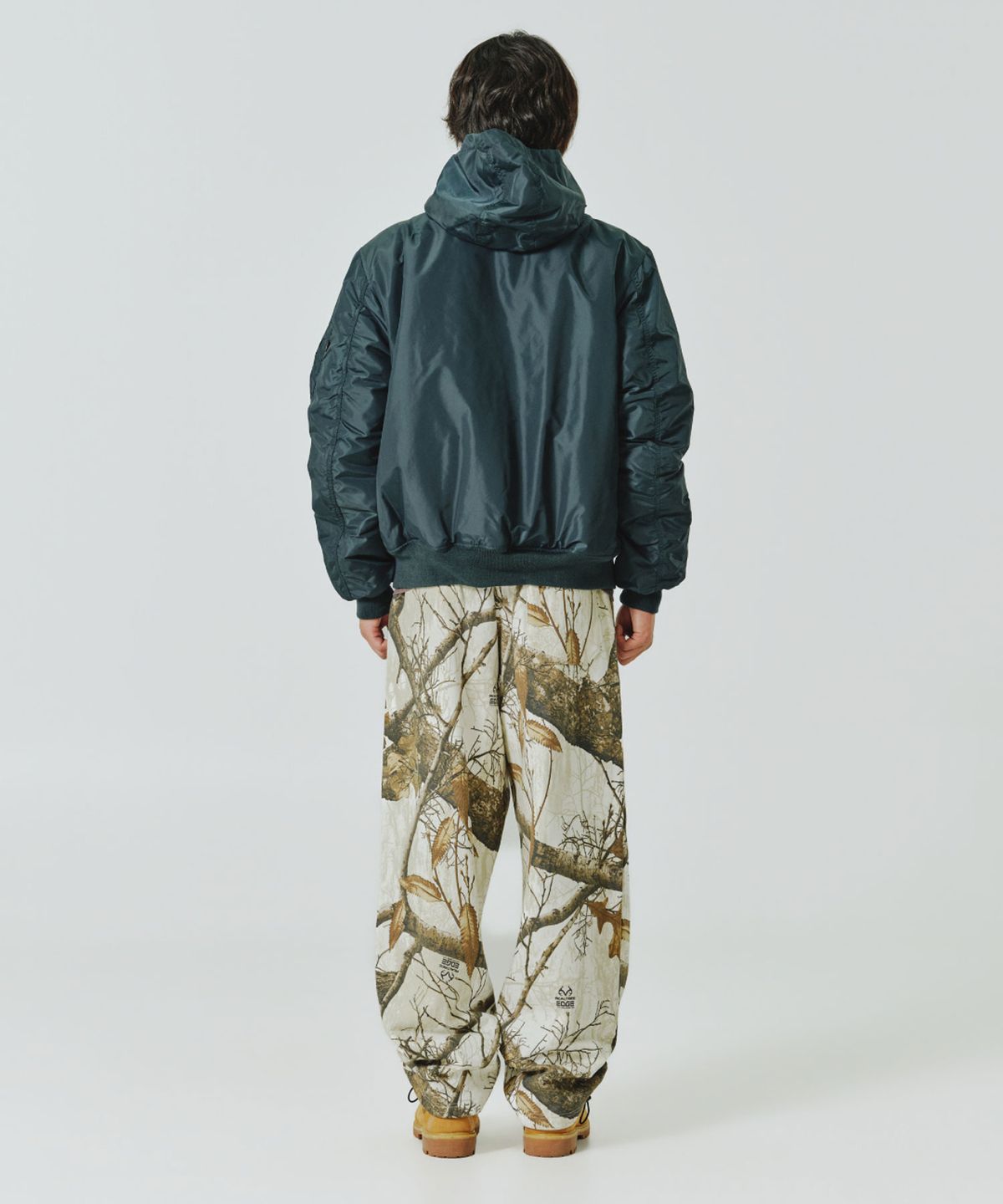 알파 인더스트리(ALPHA INDUSTRIES) MA-1 후디드 릴렉스 핏 플라이트 자켓 (옥스포드) 미드나잇 틸