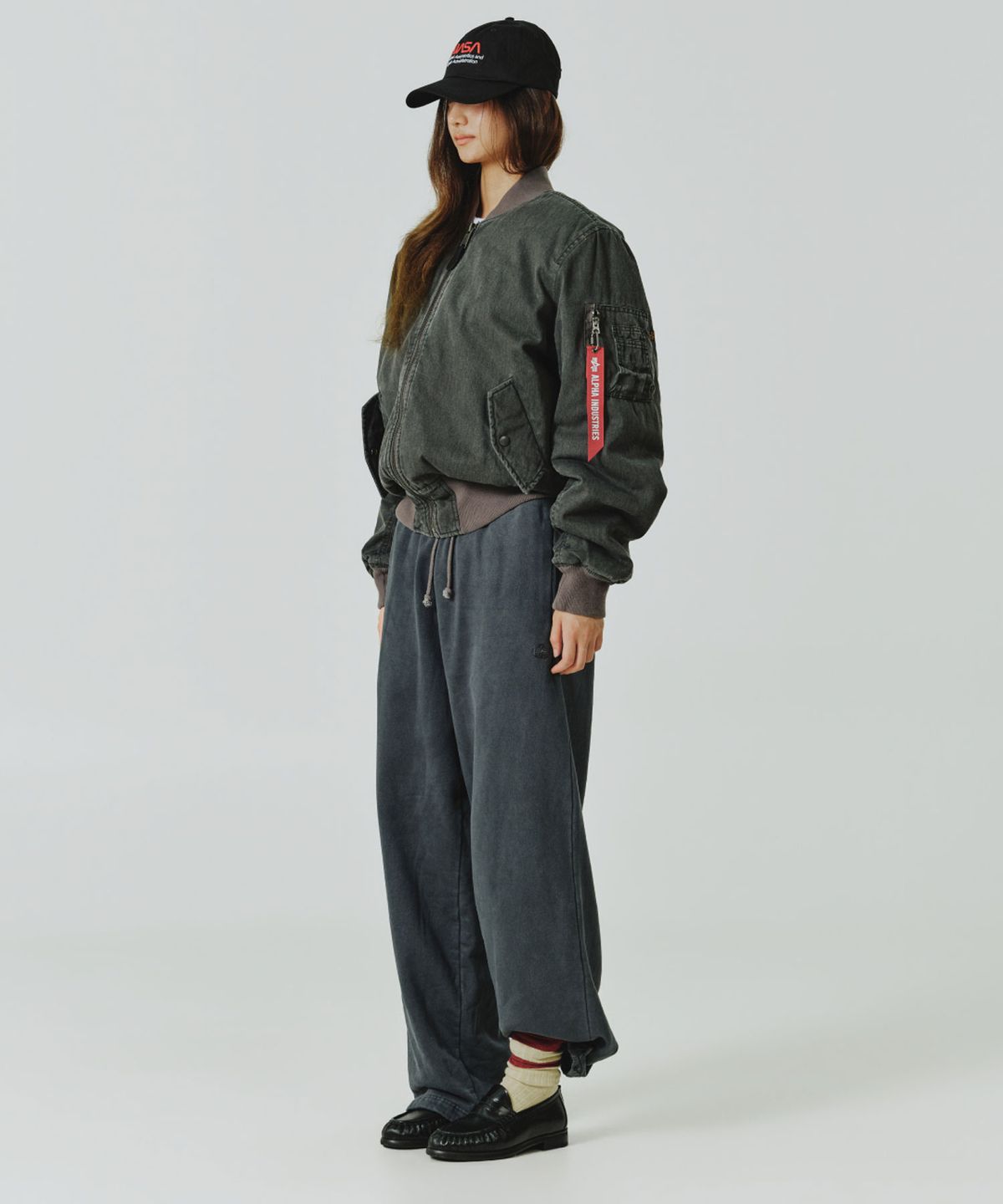 알파 인더스트리(ALPHA INDUSTRIES) MA-1 헤리티지 핏 플라이트 자켓 (코튼) 블랙