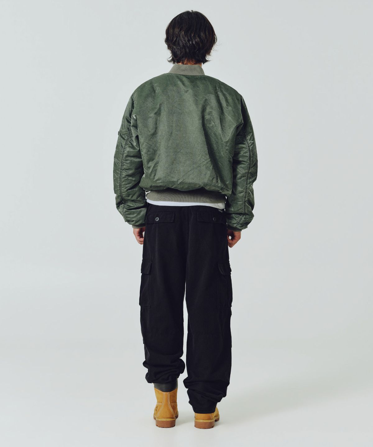 알파 인더스트리(ALPHA INDUSTRIES) MA-1 헤리티지 핏 플라이트 자켓 (배틀워시) 딥 포레스트