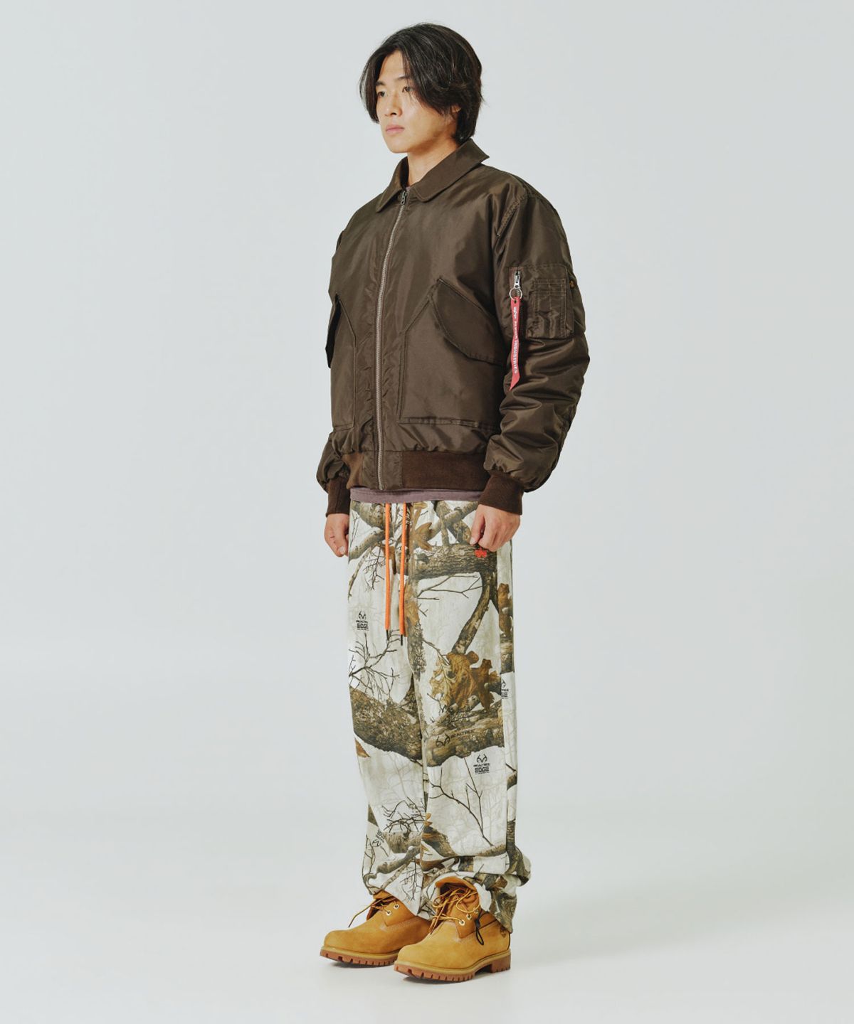 알파 인더스트리(ALPHA INDUSTRIES) CWU 45/P 릴렉스 핏 플라이트 자켓 (옥스포드) 히코리