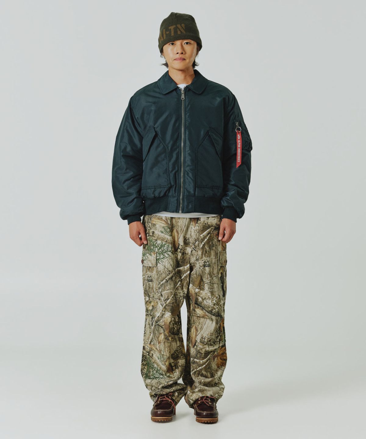 알파 인더스트리(ALPHA INDUSTRIES) CWU 45/P 릴렉스 핏 플라이트 자켓 (옥스포드) 미드나잇 틸