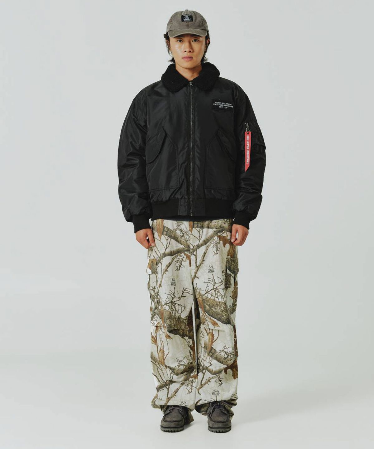 알파 인더스트리(ALPHA INDUSTRIES) CWU 45/P 릴렉스 핏 플라이트 자켓 (옥스포드 SC) 블랙