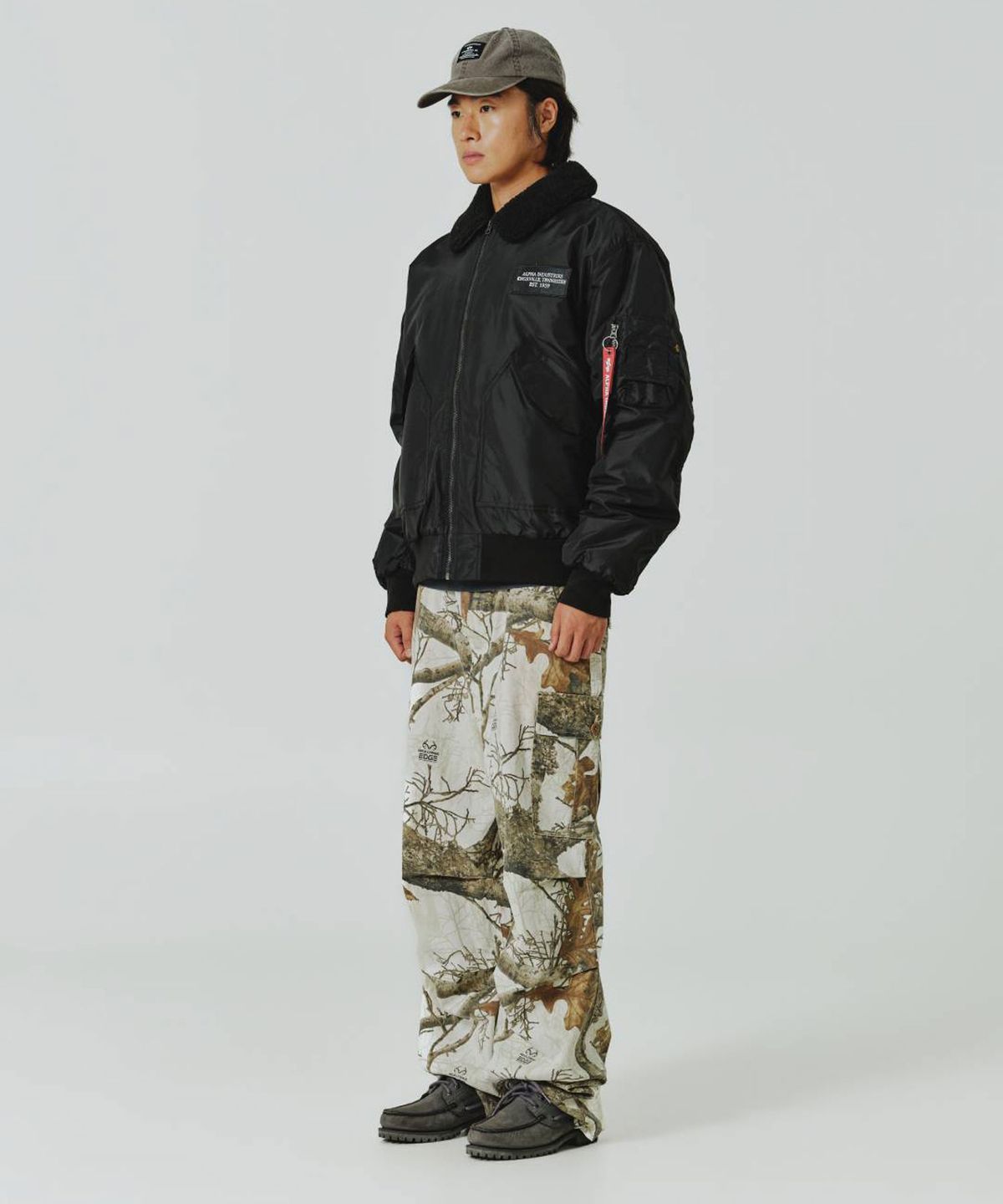 알파 인더스트리(ALPHA INDUSTRIES) CWU 45/P 릴렉스 핏 플라이트 자켓 (옥스포드 SC) 블랙