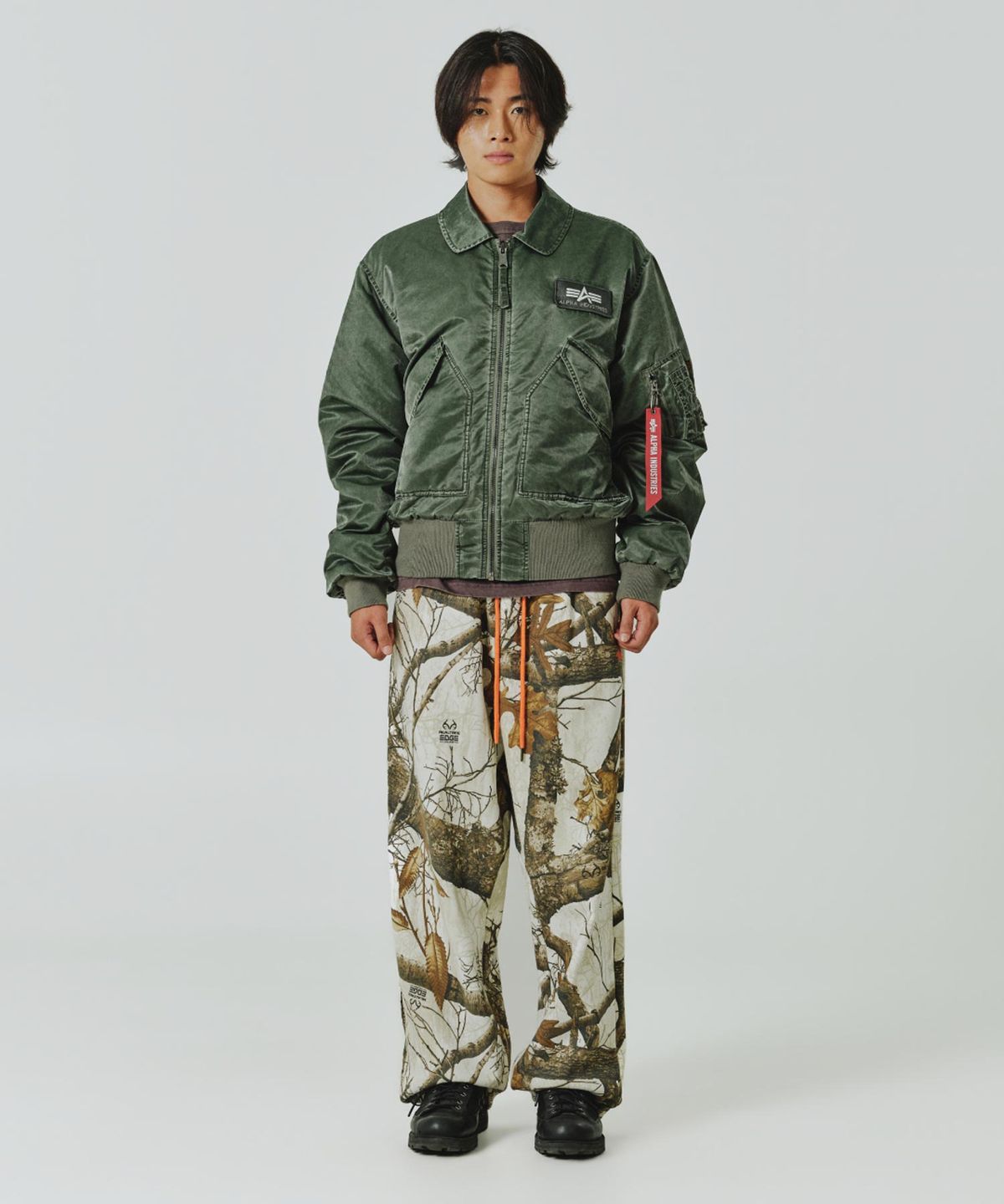 알파 인더스트리(ALPHA INDUSTRIES) CWU 45/P 헤리티지 핏 플라이트 자켓 (배틀워시) 딥 포레스트