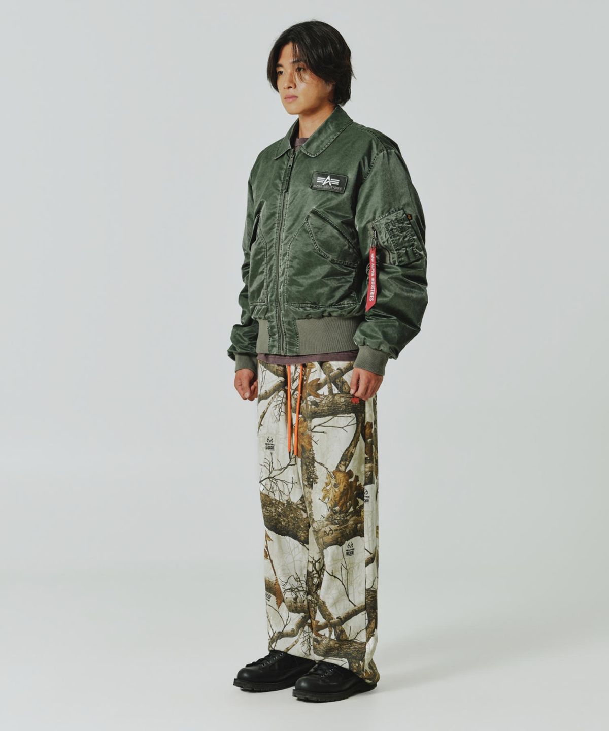 알파 인더스트리(ALPHA INDUSTRIES) CWU 45/P 헤리티지 핏 플라이트 자켓 (배틀워시) 딥 포레스트