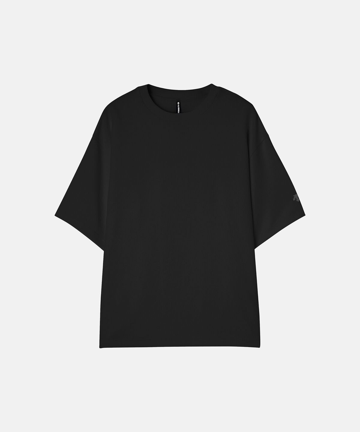데상트(DESCENTE) [ALLTERRAIN I/O] STRETCH TWILL HALF SLEEVE T-SHIRT 블랙 SR311KTS71