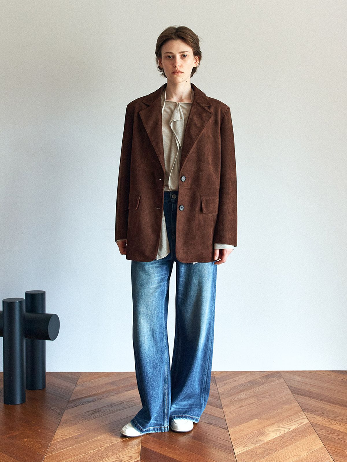 헌치(HUNCH) Suede Single Jacket (2color)