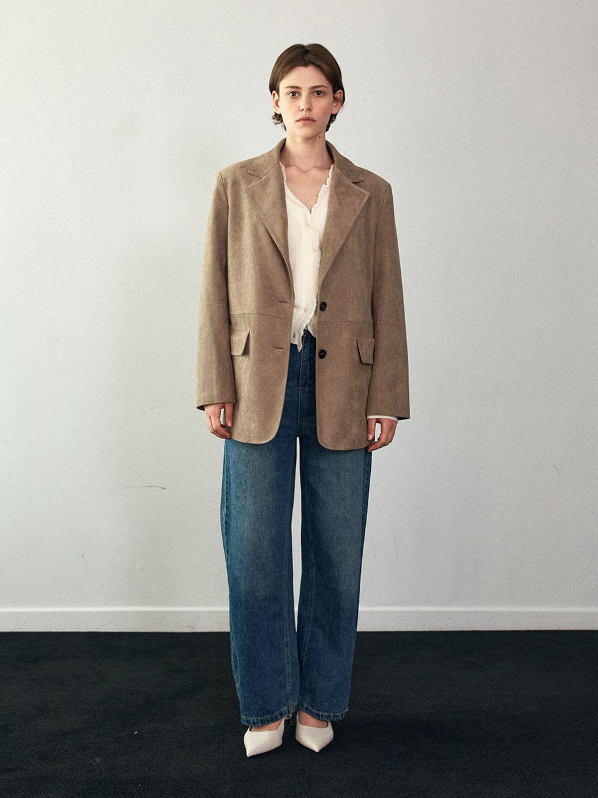 헌치(HUNCH) Suede Single Jacket (2color)