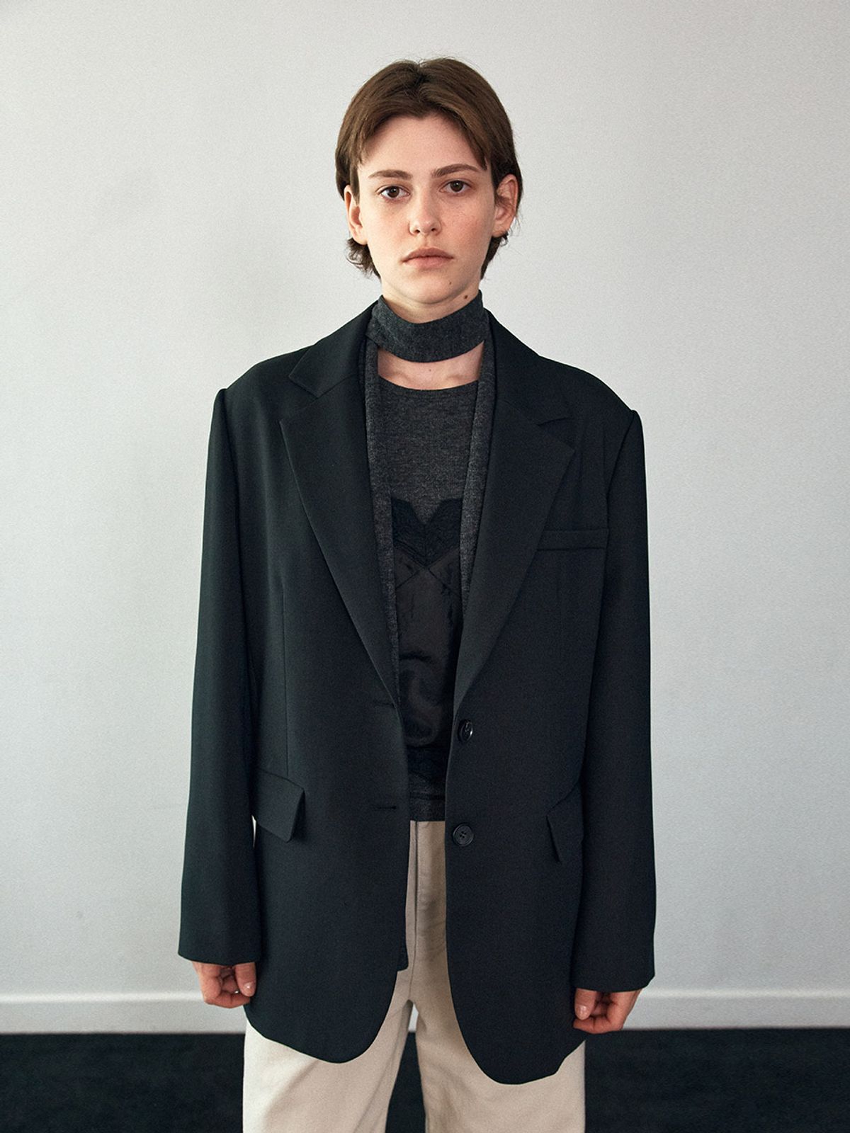 헌치(HUNCH) Over-Fit Single Jacket (2color)