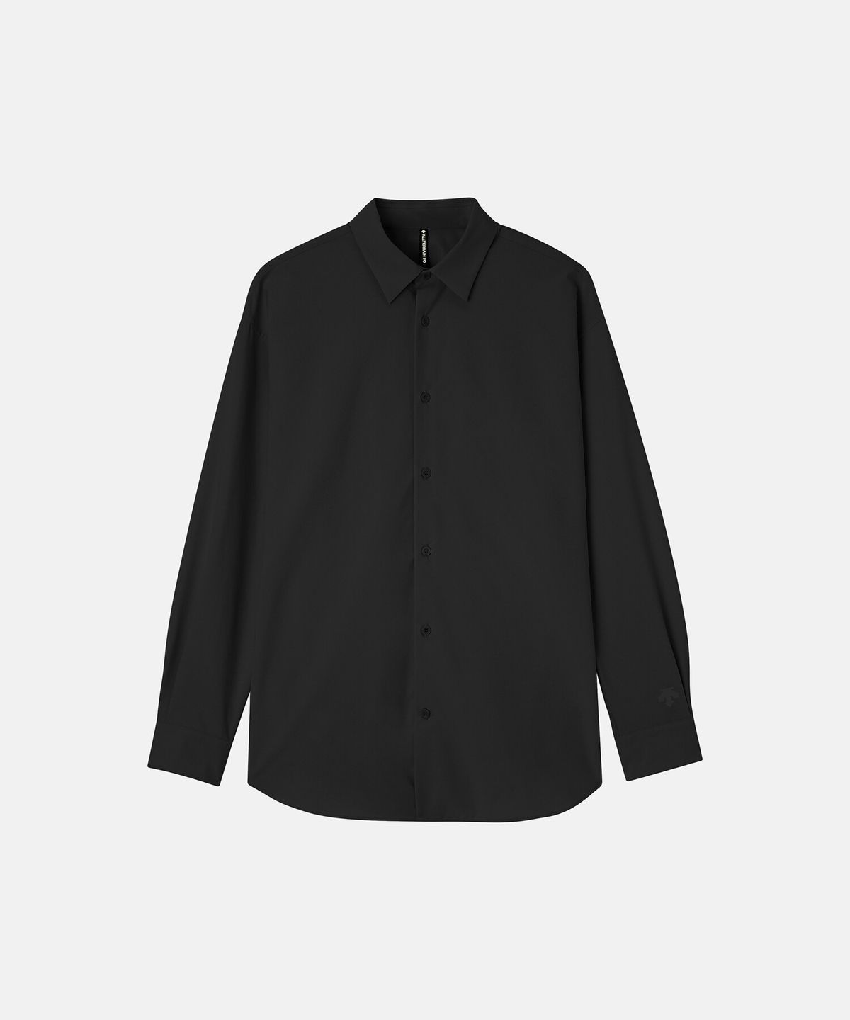데상트(DESCENTE) [ALLTERRAIN I/O] SOLOTEX LONG SLEEVE COLLAR SHIRT 블랙 SR311KSR71