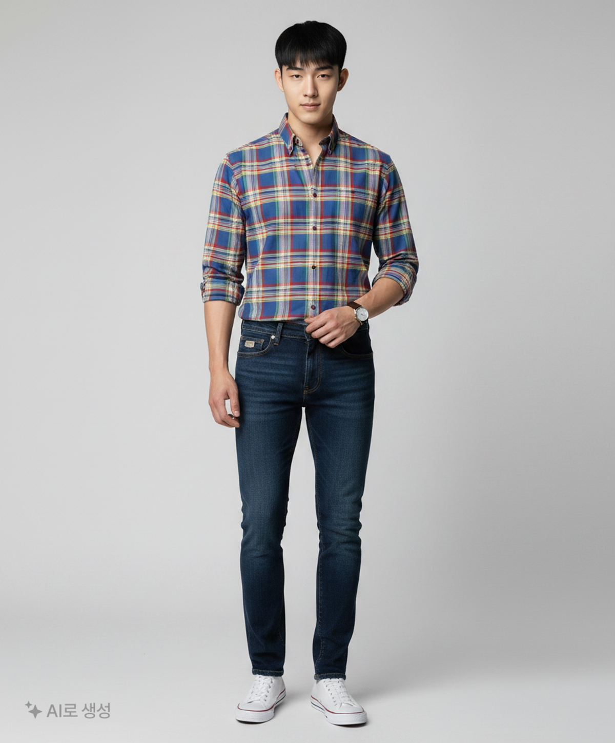 올젠(OLZEN) 캐주얼 셔츠 100