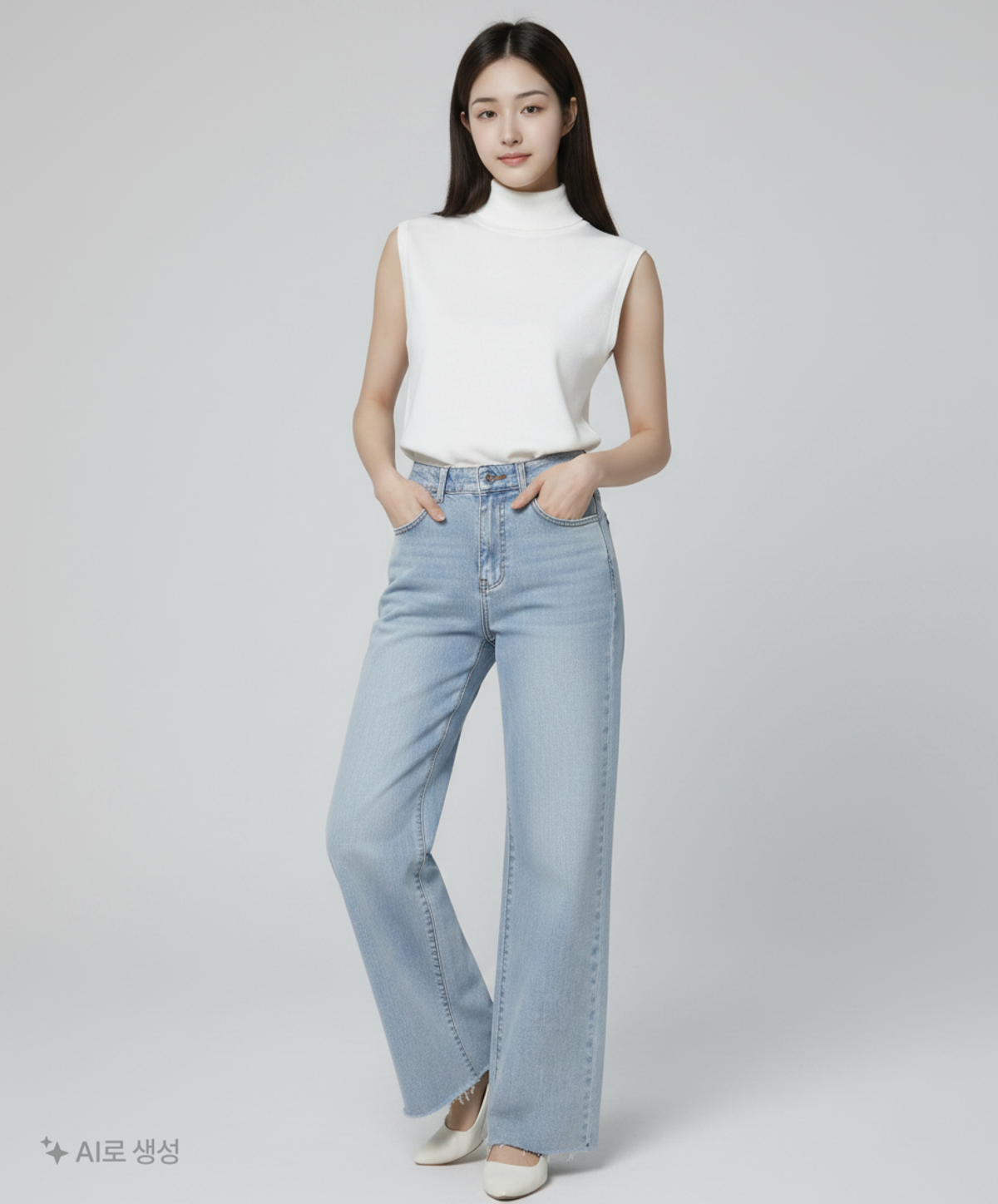 랩(LAP) 롱 슬림 스판 컷팅 부츠컷팬츠 AR2DP567 71