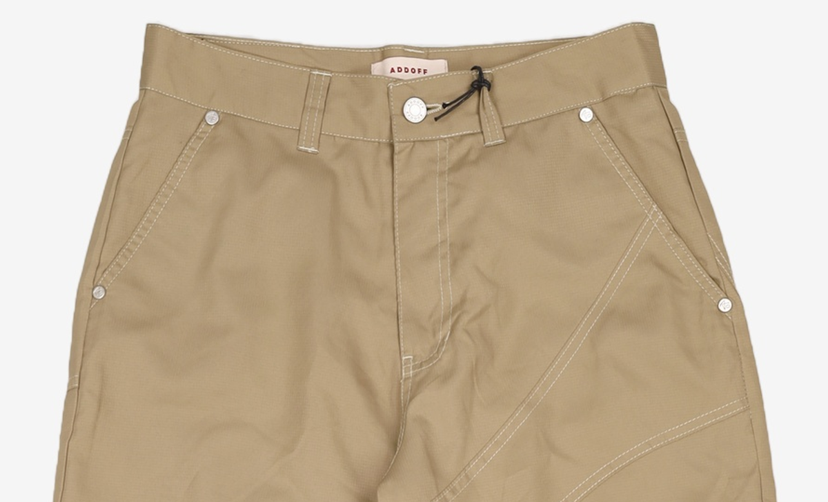 애드오프(ADDOFF) WAVE STITCH PANTS KHAKI 46