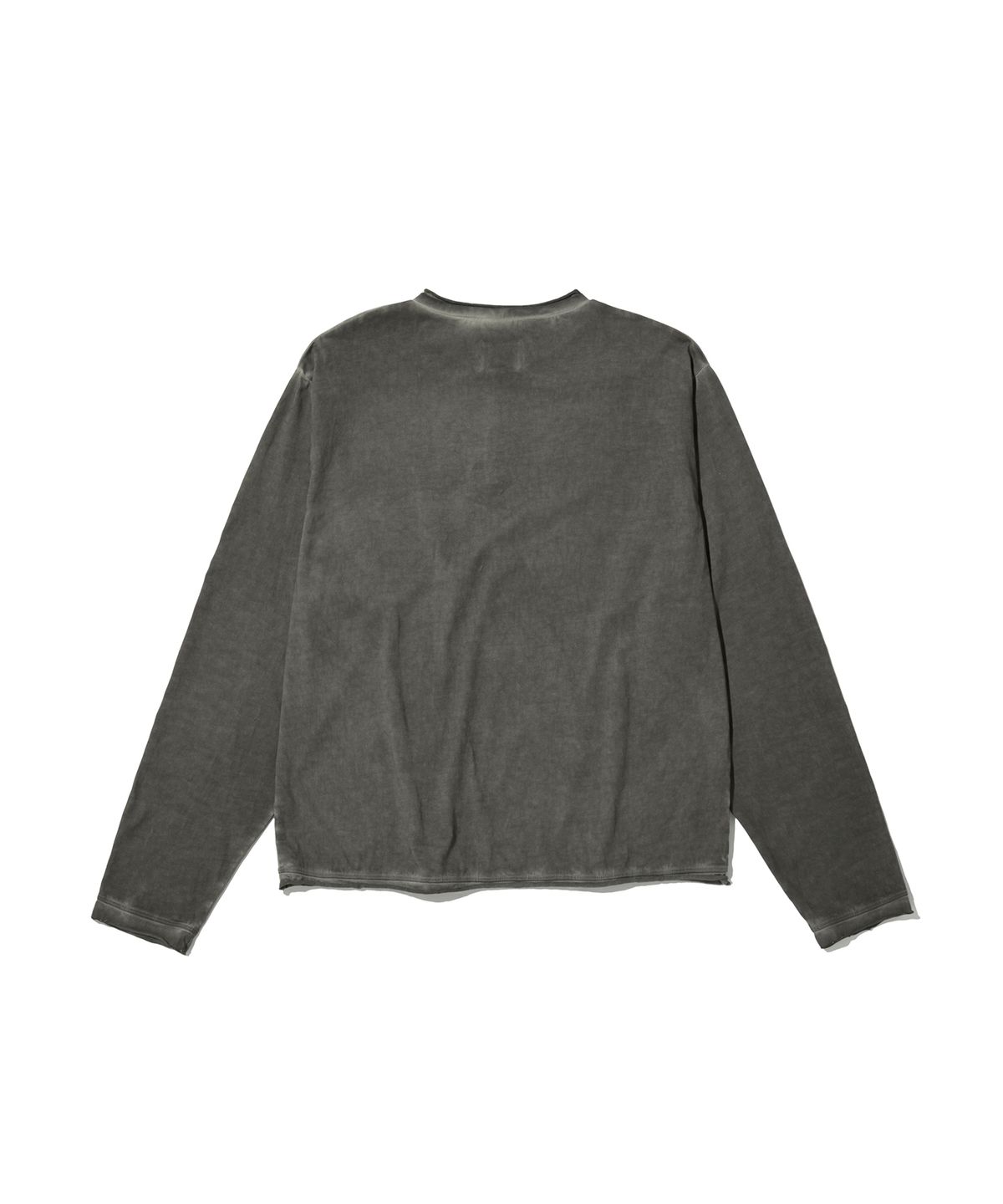 스웨이드(SUADE) WASHED HENLEY NECK [CHARCOAL GRAY]