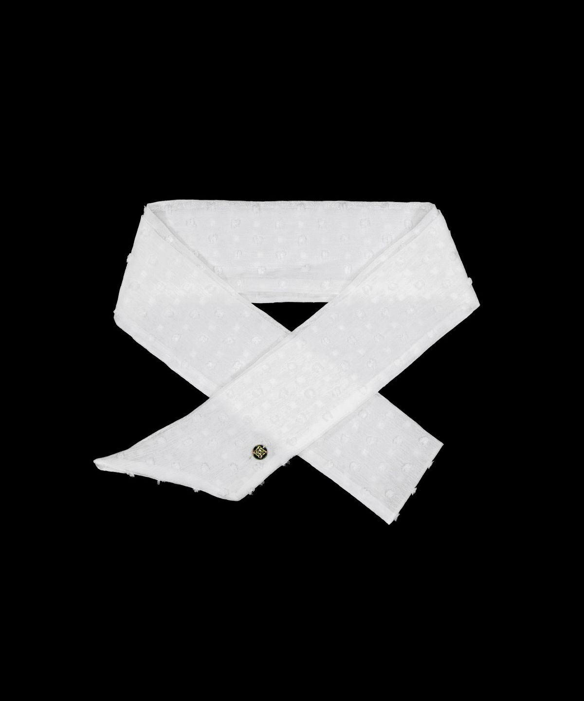 생럭슈(SAINTLUXURE) 쉬어 도트 롱 트윌리 화이트