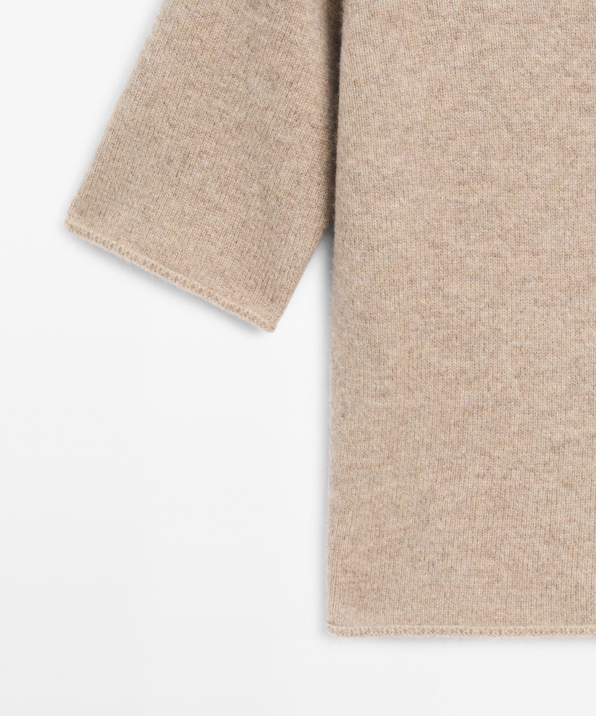 마시모두띠(MASSIMO DUTTI) 100% 울 퍼널넥 니트 가디건
