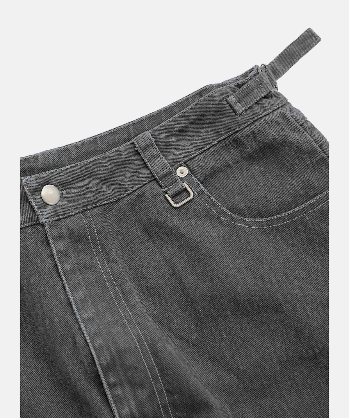 배드블러드(BADBLOOD) Viper 401 Curved Color Jeans - Gray