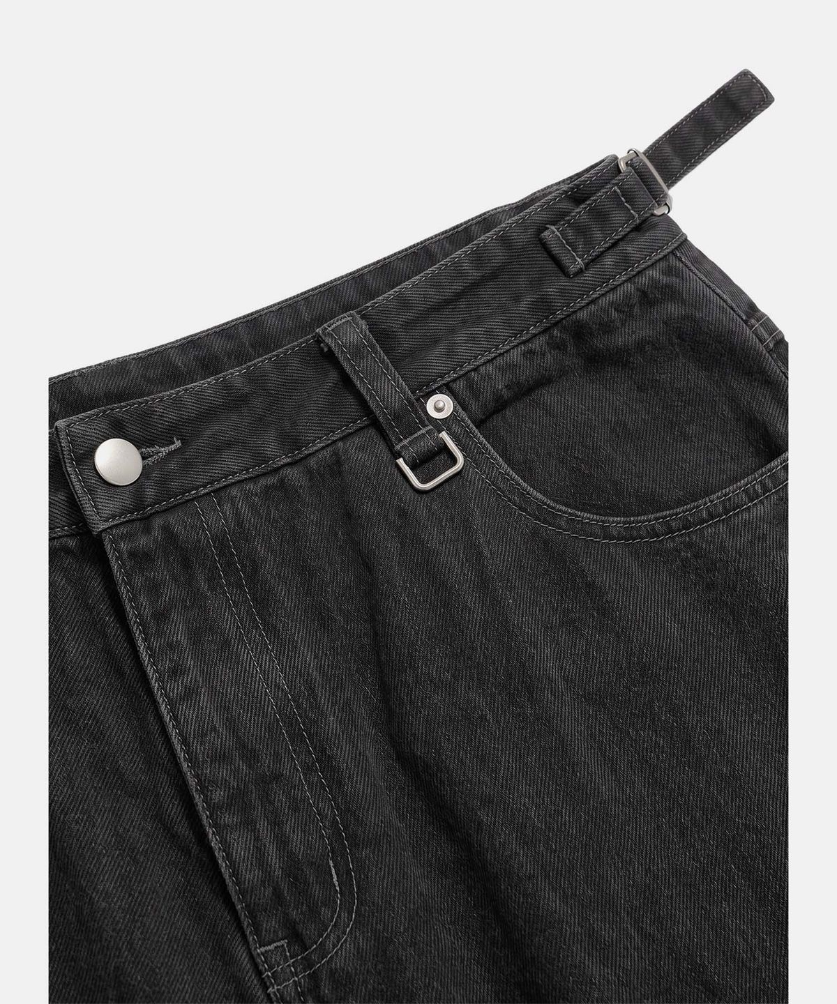배드블러드(BADBLOOD) Viper 401 Curved Color Jeans - Charcoal