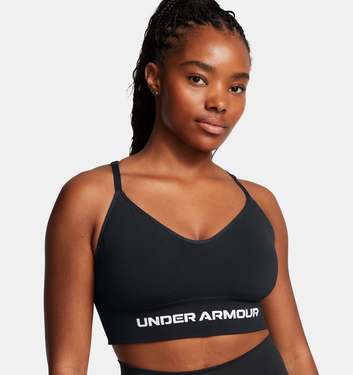 언더아머(UNDERARMOUR) 여성 UA 배니시 심리스 로우 스포츠 브라1384417-001