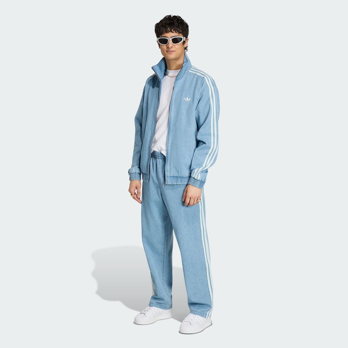 아디다스(ADIDAS) 데님 파이어버드 트랙 재킷 KX1196