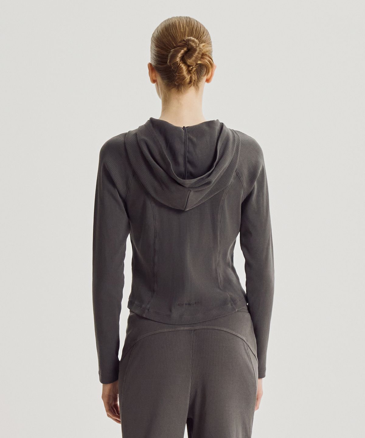 뉴발란스(NEW BALANCE) NBMDG4W922 / WOMEN 소프트프레쉬골지 후드 투웨이 집업 (D/CHARCOAL)