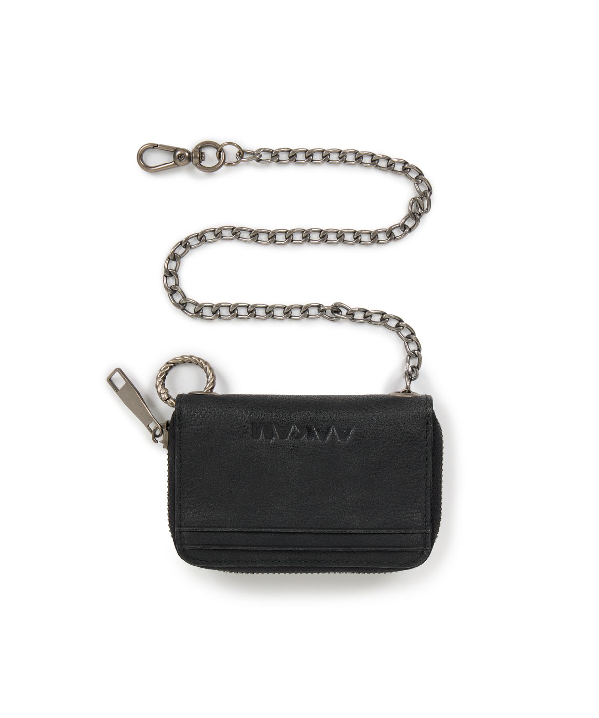 아캄(AAKAM) Western Studded Leather Wallet (Black)
