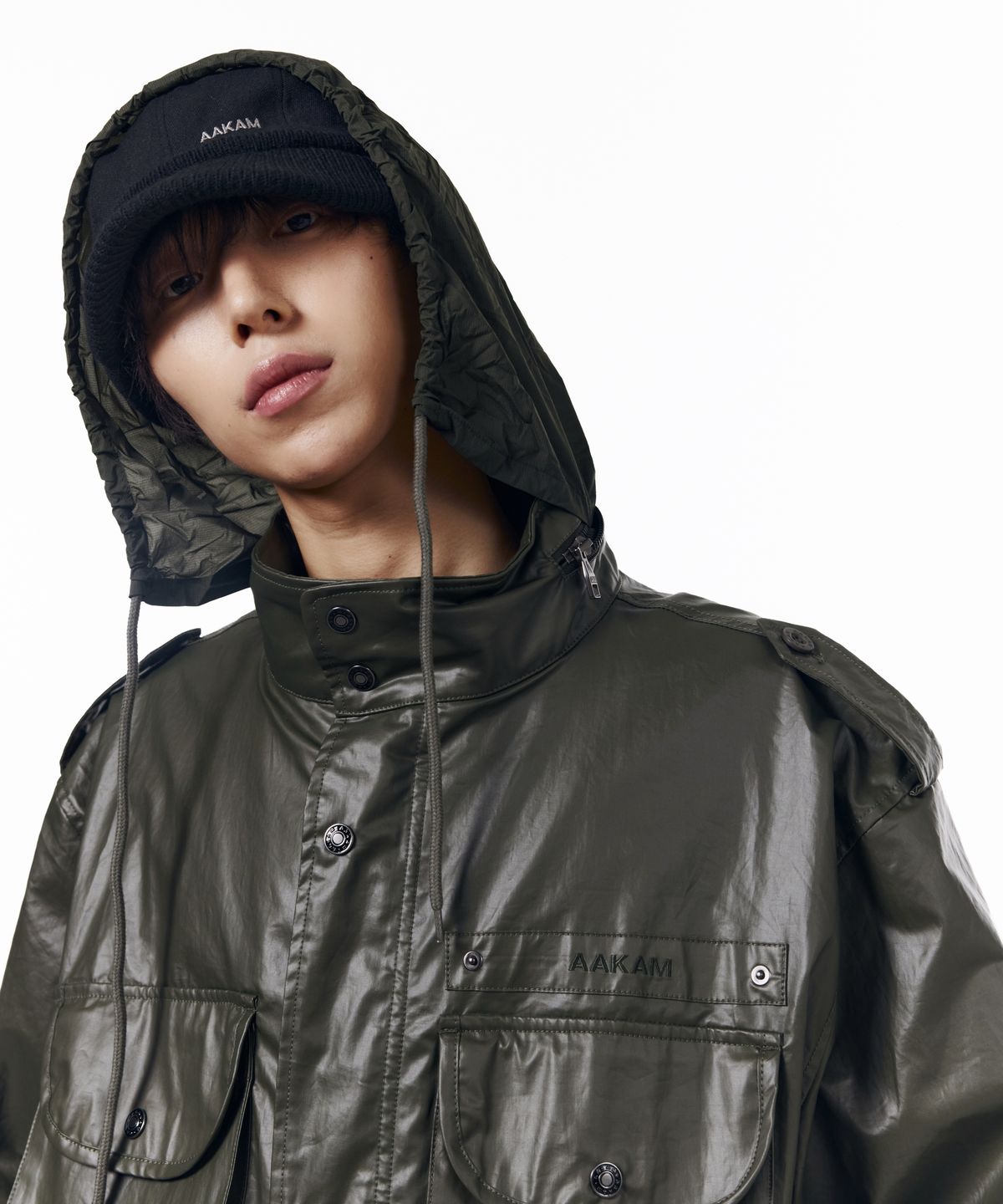 아캄(AAKAM) Knit Visor Cap (Black)