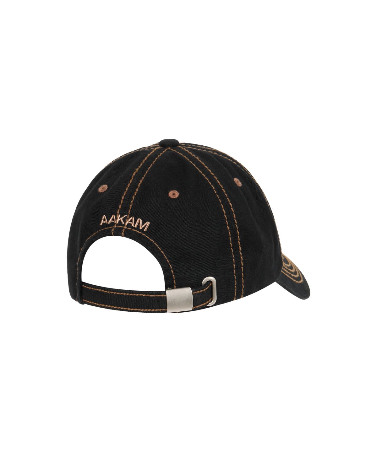 아캄(AAKAM) Rustic Stud Ball Cap (Black)