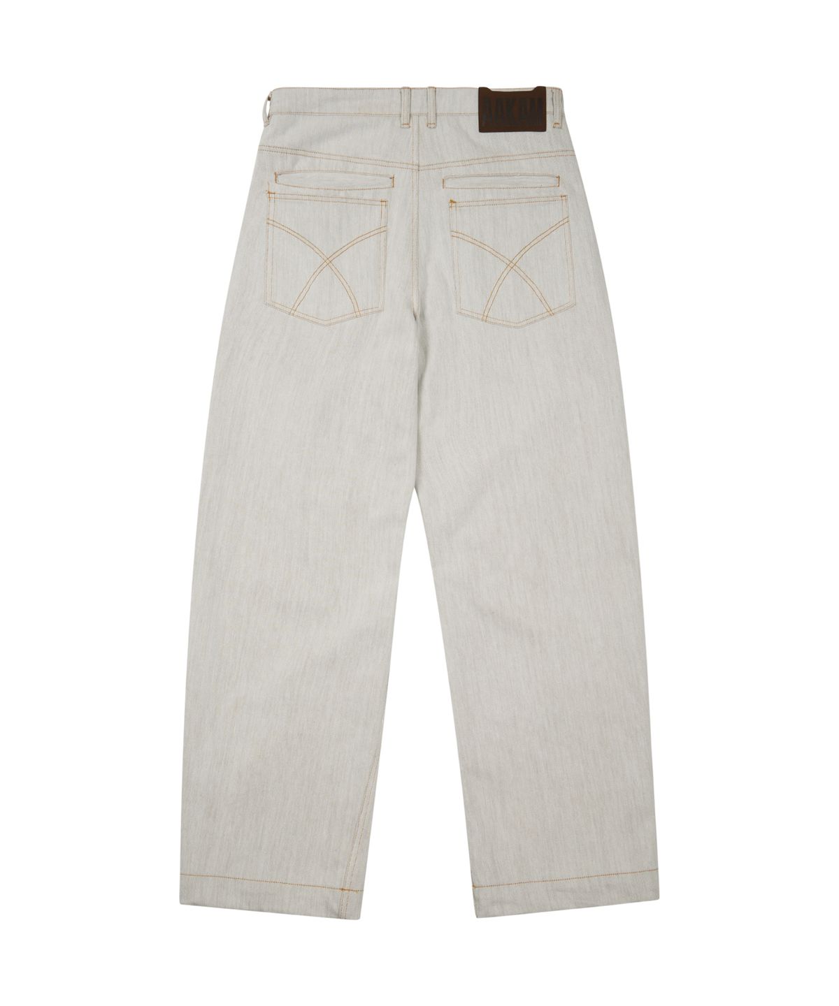 아캄(AAKAM) KPT Semi Wide Denim Pants (White)