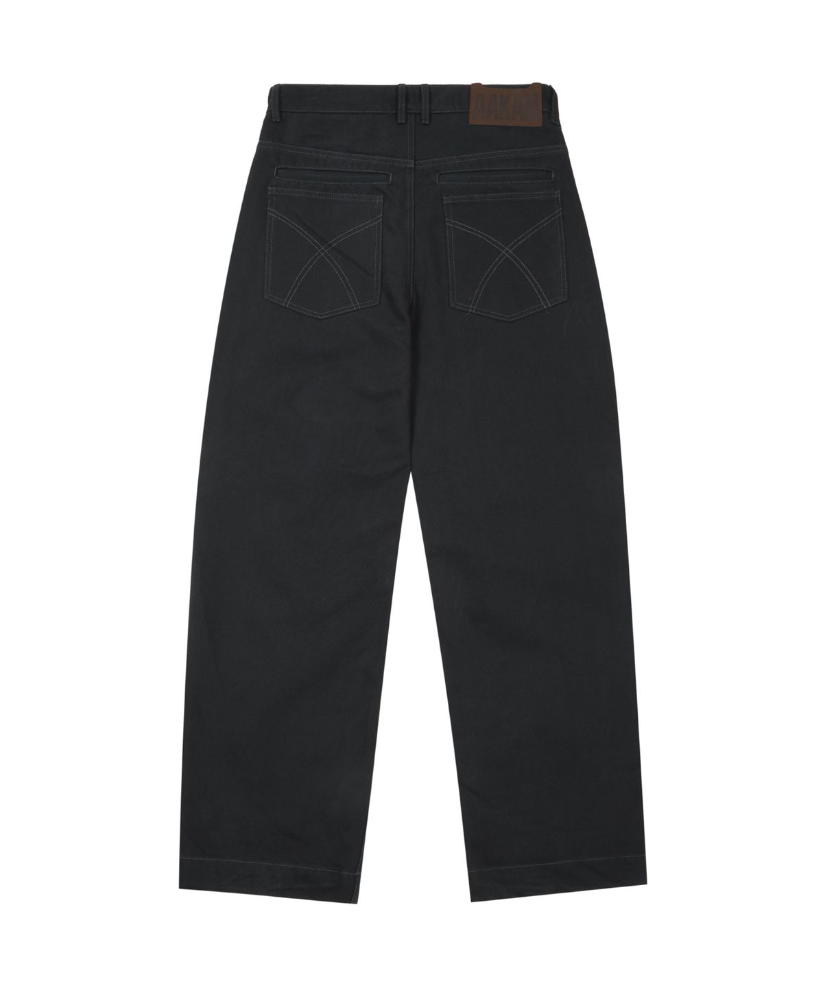 아캄(AAKAM) KPT Semi Wide Denim Pants (Black)
