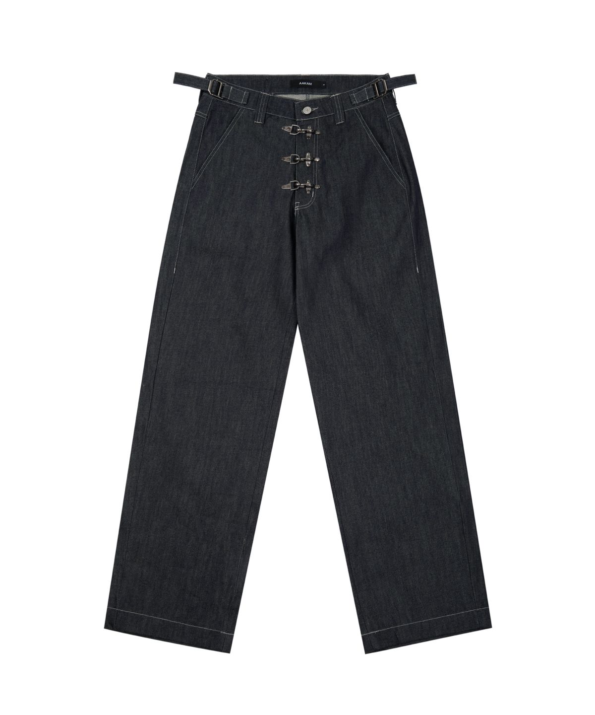 아캄(AAKAM) Fireman Hook Denim Pants (Blue)