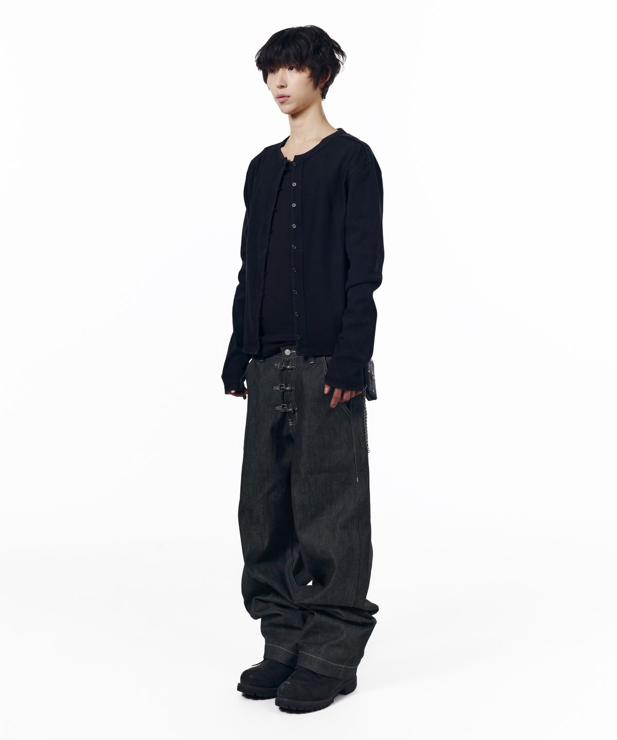 아캄(AAKAM) Fireman Hook Denim Pants (Blue)