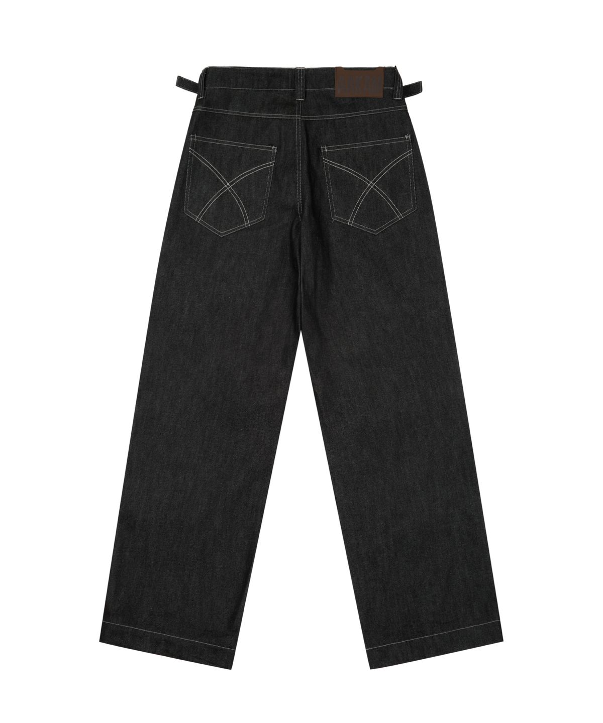 아캄(AAKAM) Fireman Hook Denim Pants (Black)