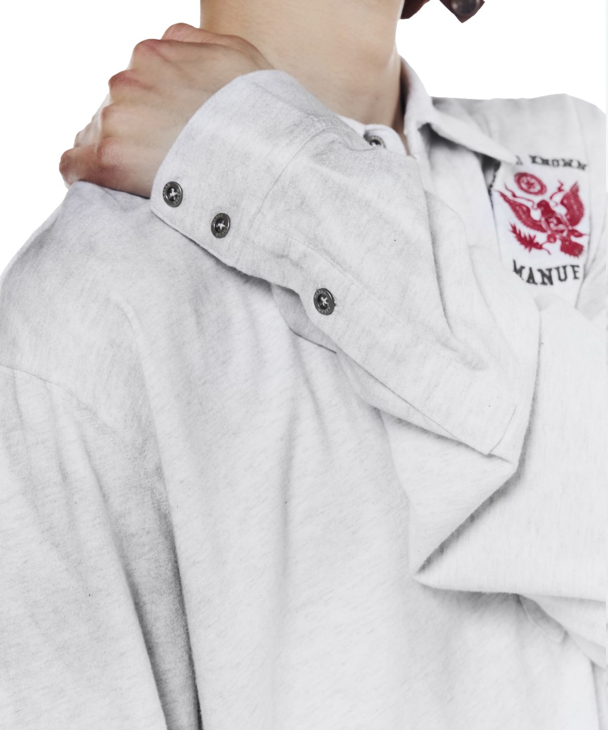 아캄(AAKAM) Dirty Washed PK Long Sleeve (Gray)