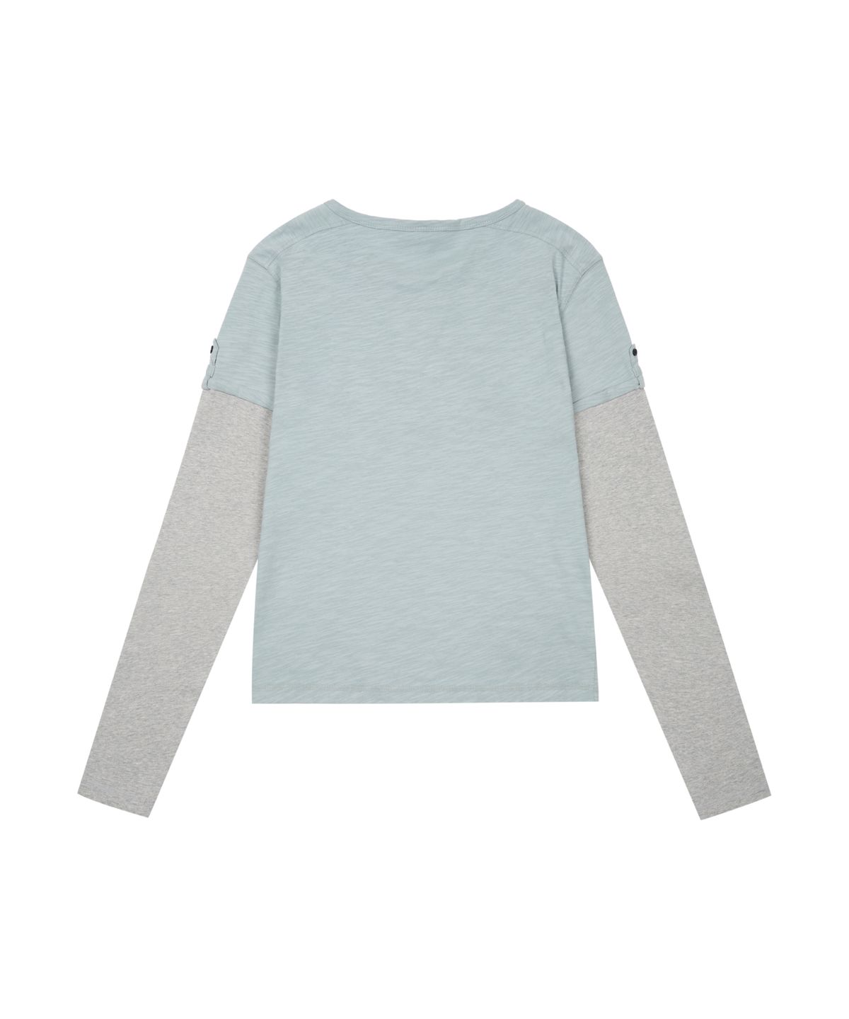 아캄(AAKAM) Henry Neck Layered Long Sleeve (Sky Blue)