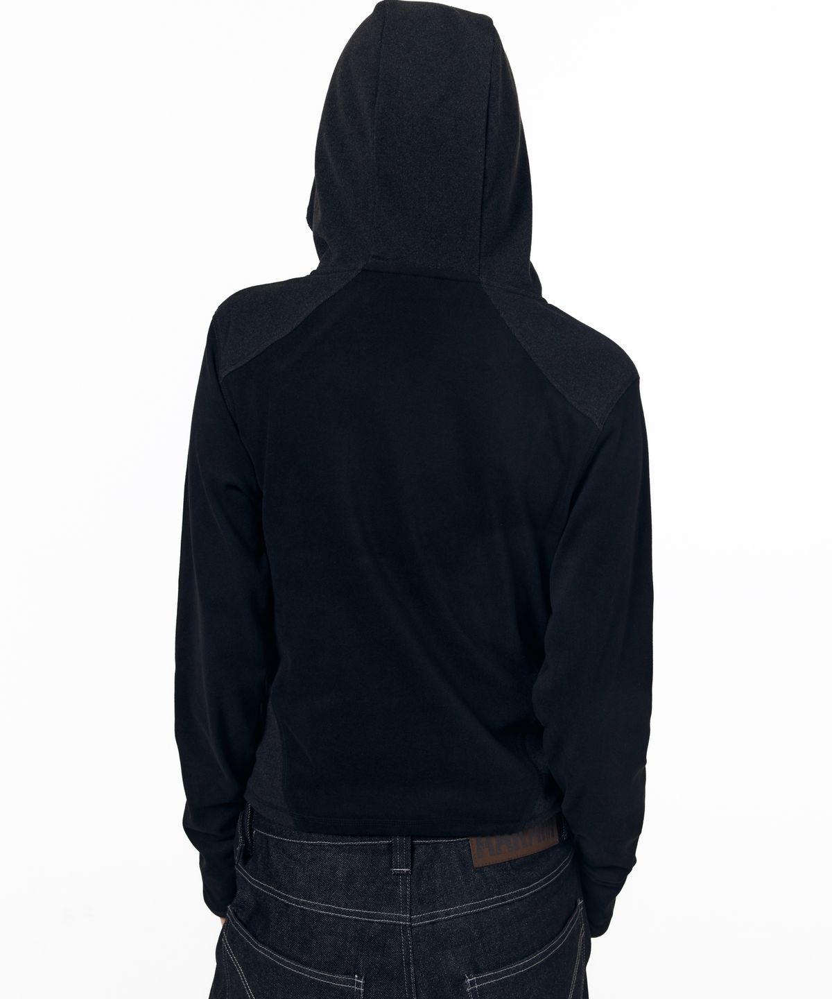 아캄(AAKAM) Fleece Utility Hooded Long Sleeve (Black)