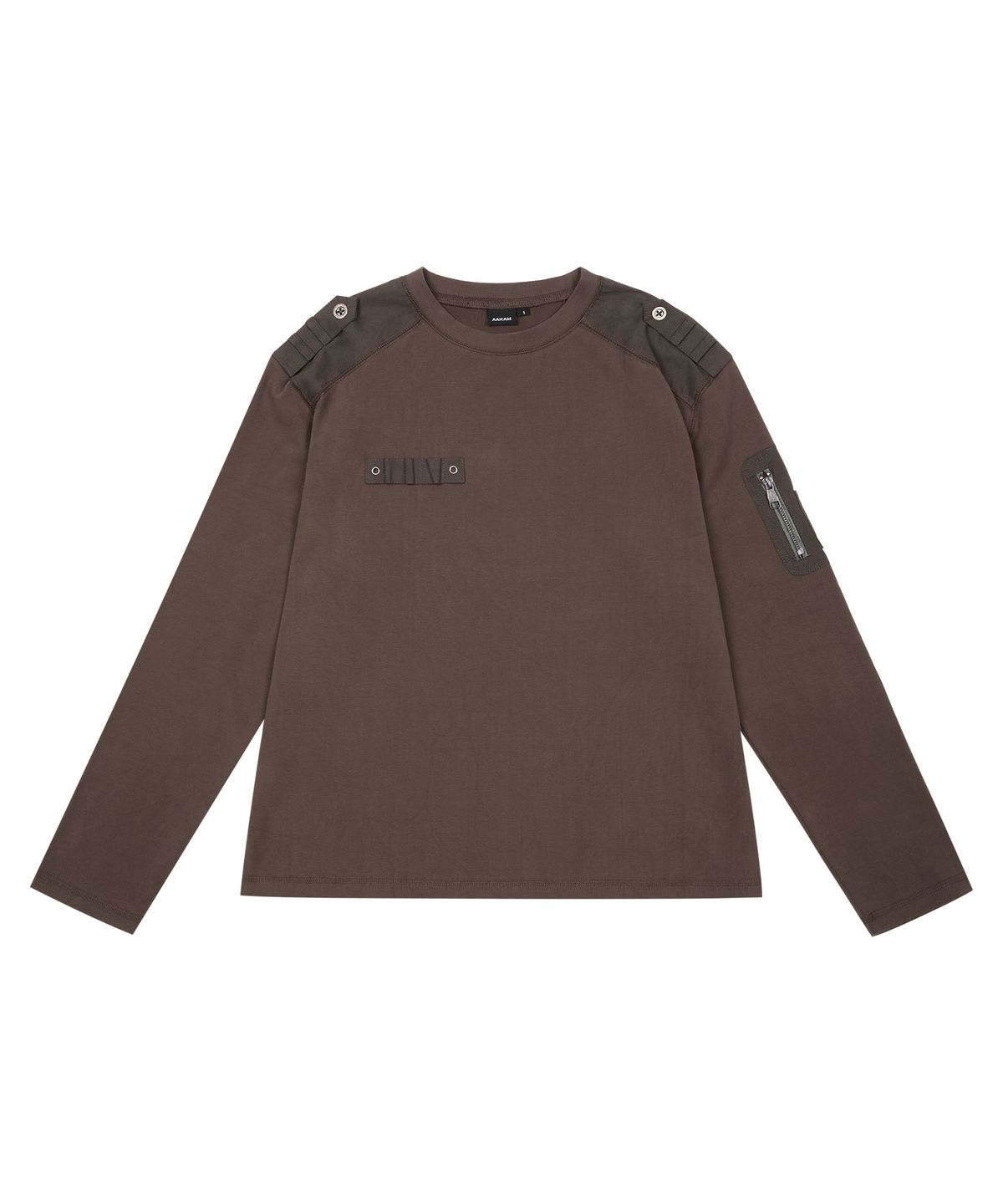 아캄(AAKAM) Military Panel Long Sleeve (Brown)