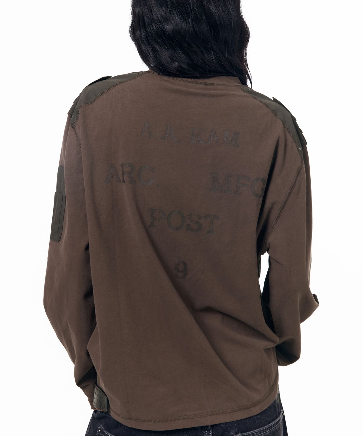 아캄(AAKAM) Military Panel Long Sleeve (Brown)