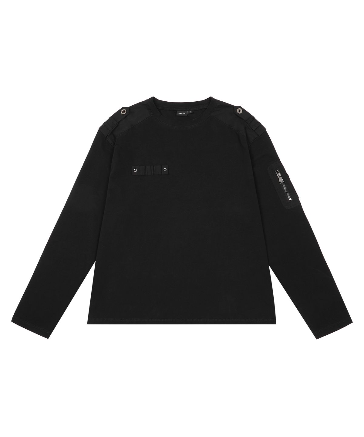 아캄(AAKAM) Military Panel Long Sleeve (Black)