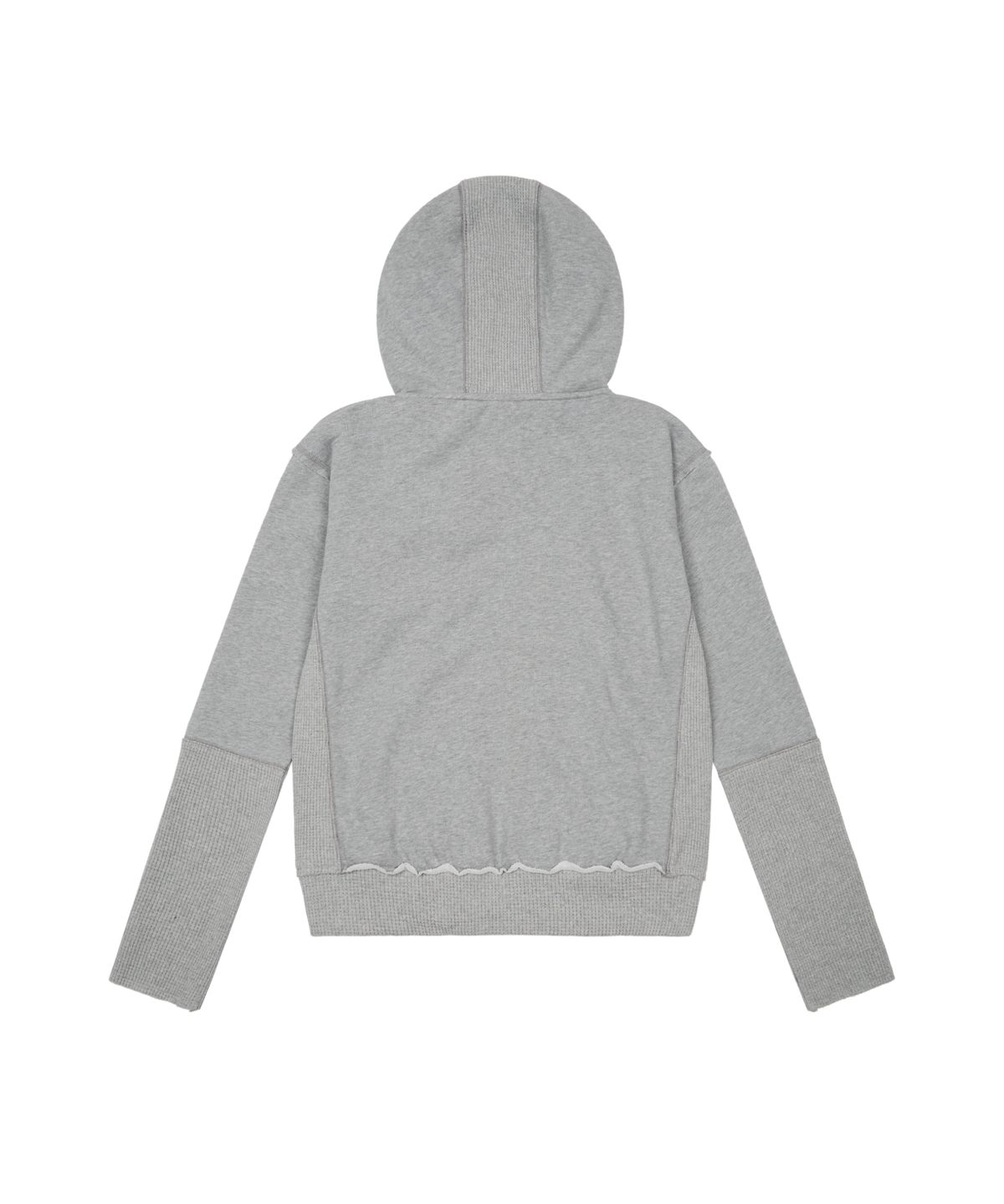 아캄(AAKAM) Waffle Sleeve Hoodie Zip-Up (Gray)