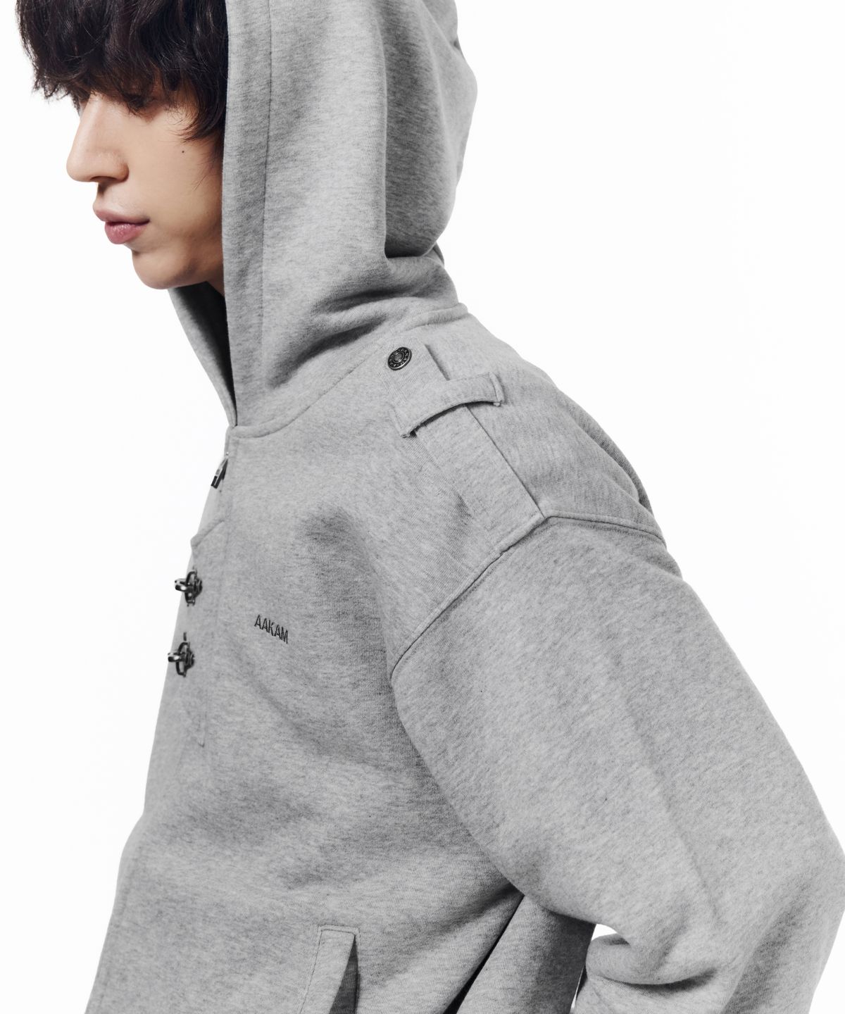 아캄(AAKAM) Fireman Hook Hoodie Zip-Up (Gray)