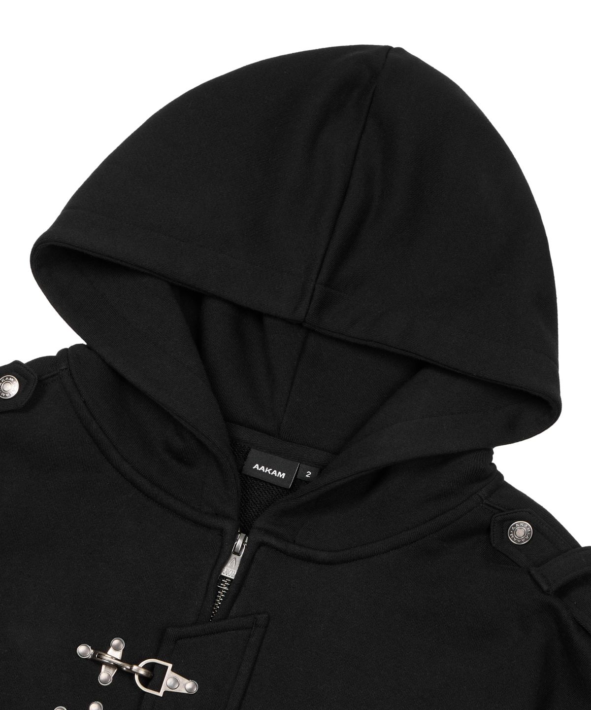 아캄(AAKAM) Fireman Hook Hoodie Zip-Up (Black)