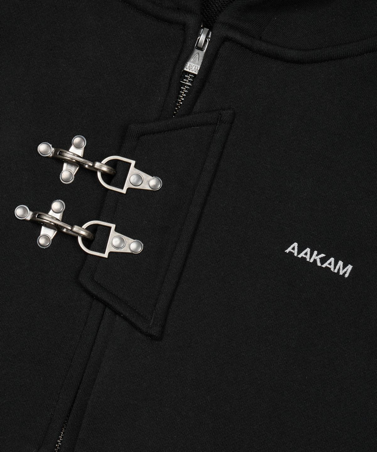 아캄(AAKAM) Fireman Hook Hoodie Zip-Up (Black)