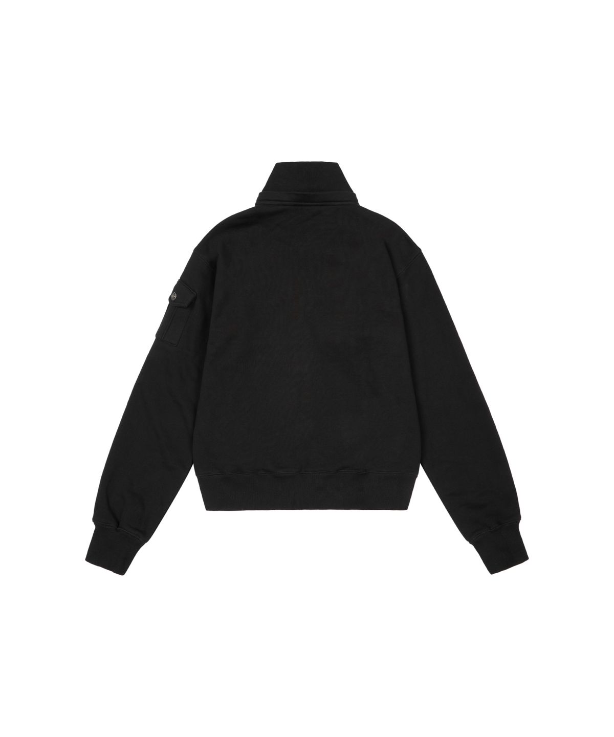 아캄(AAKAM) High Neck Fur Hoodie Zip-Up (Black)