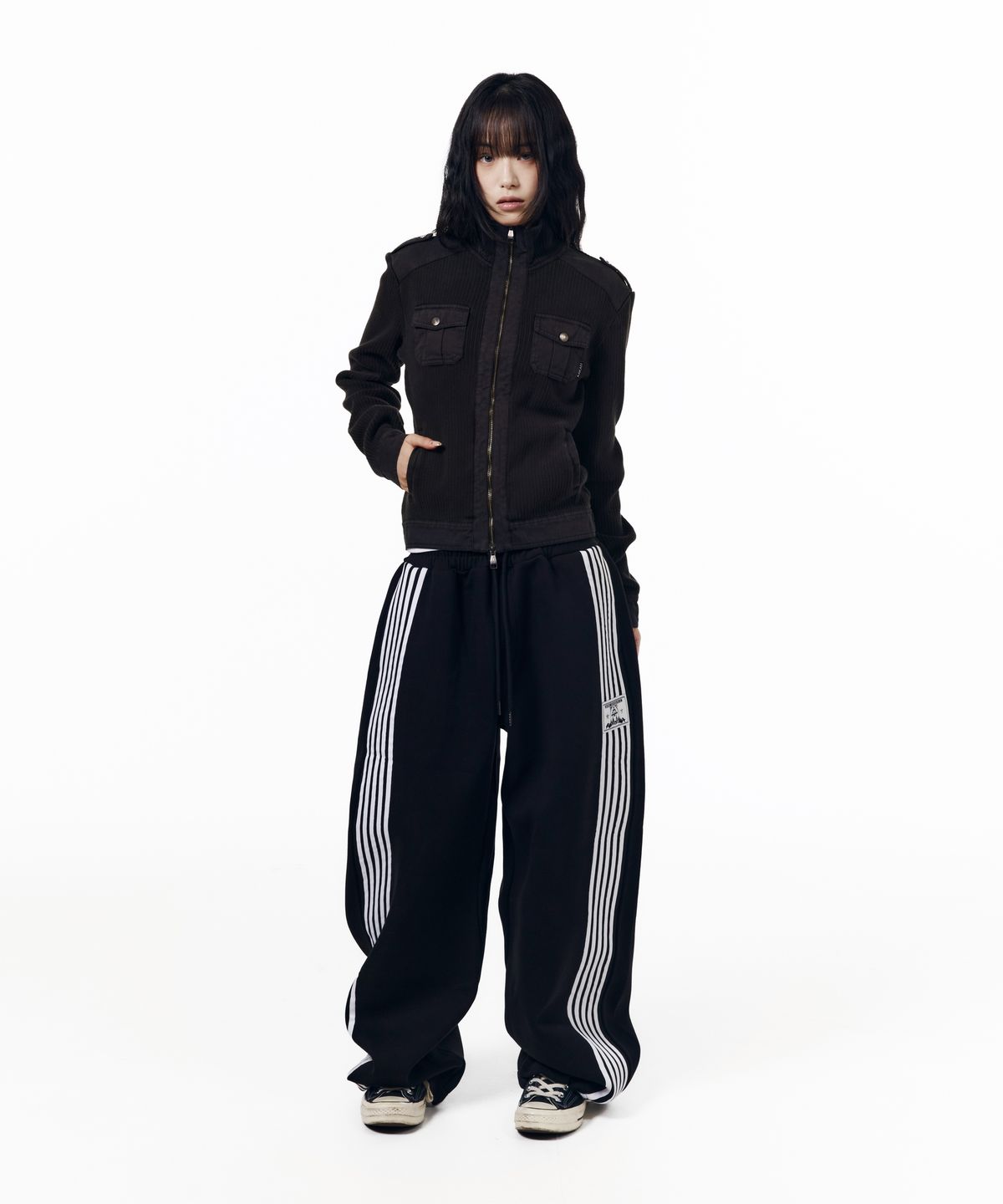 아캄(AAKAM) Zip-Up Dying Jacket (Black)