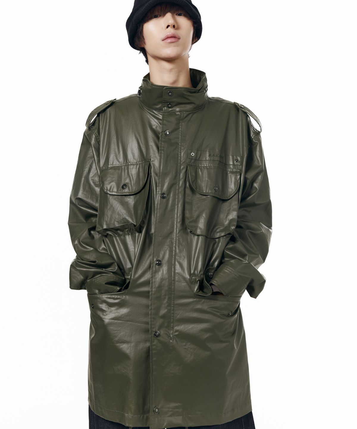 아캄(AAKAM) Coated Field Jacket (Khaki)
