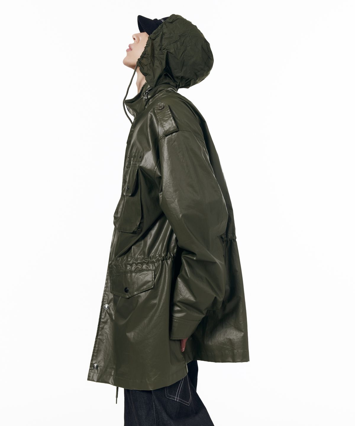 아캄(AAKAM) Coated Field Jacket (Khaki)