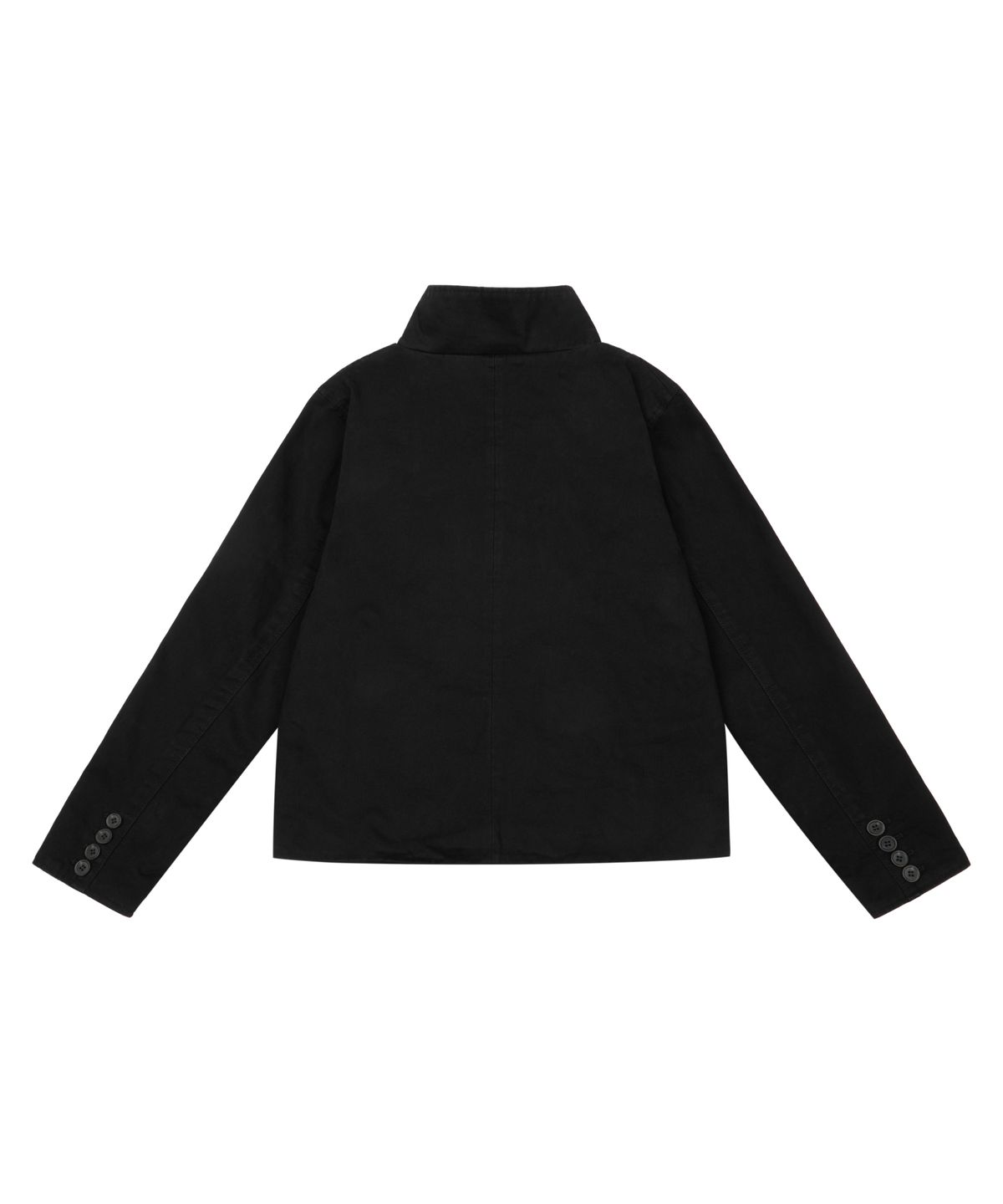 아캄(AAKAM) High Neck Wrap Jacket (Black)