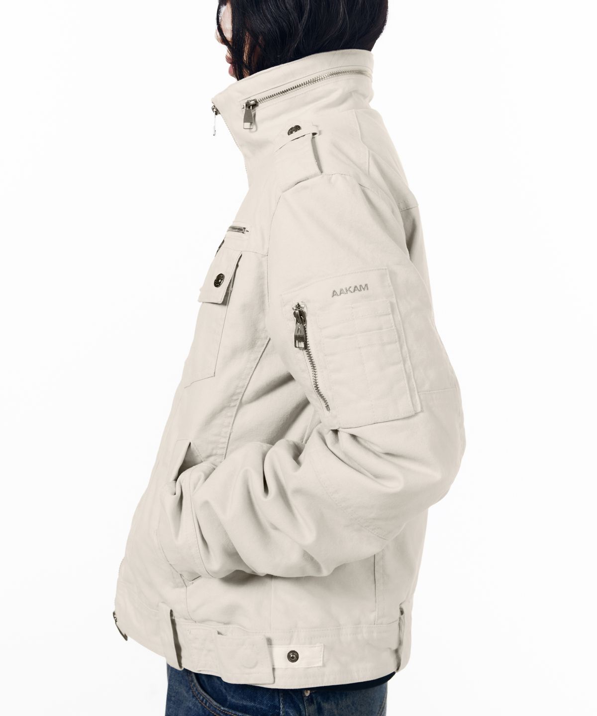 아캄(AAKAM) Padded Tactical Field Jumper (Ivory)