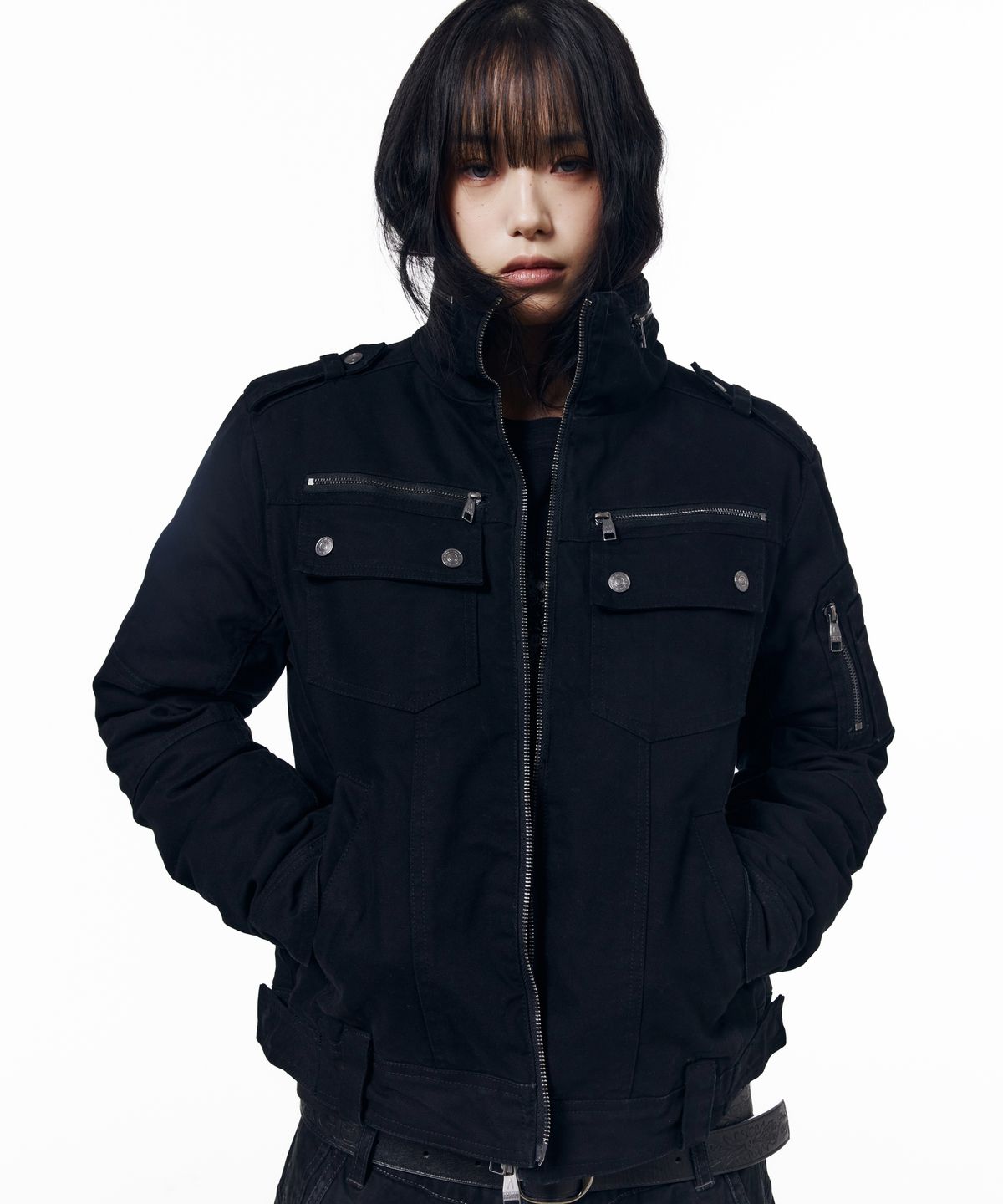 아캄(AAKAM) Padded Tactical Field Jumper (Black)